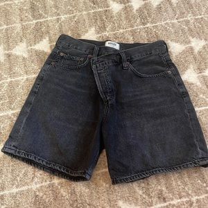 Agolde crisscross shorts in Dark grey size 26